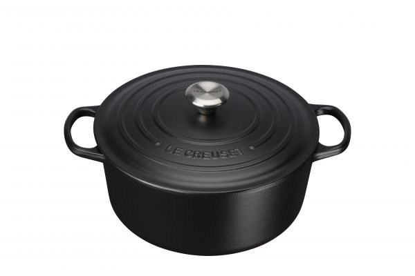 Le Creuset Signature Pata Pyöreä Valurauta Matte Black 26 Cm 5.3 L