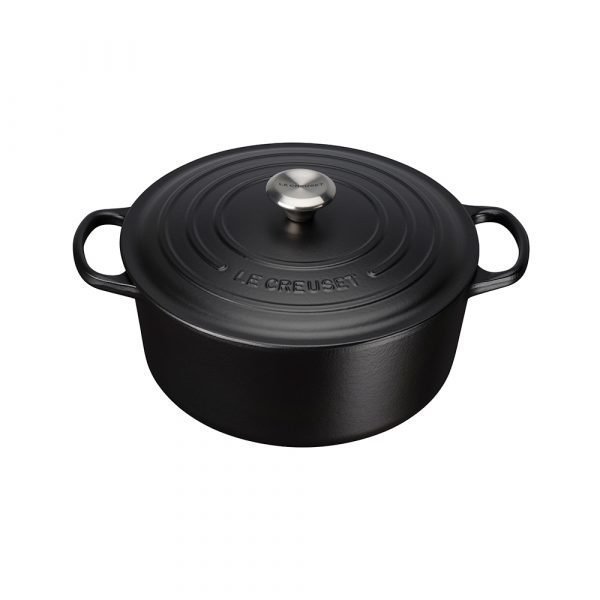 Le Creuset Signature Pyöreä Pata Matte Black 670 Cl