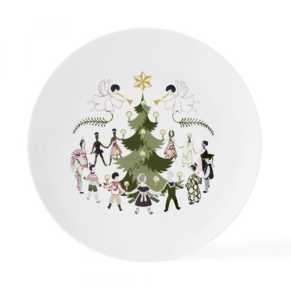 Lyngby Porcelæn Children Of The World Lautanen Christmas Ø23 Cm