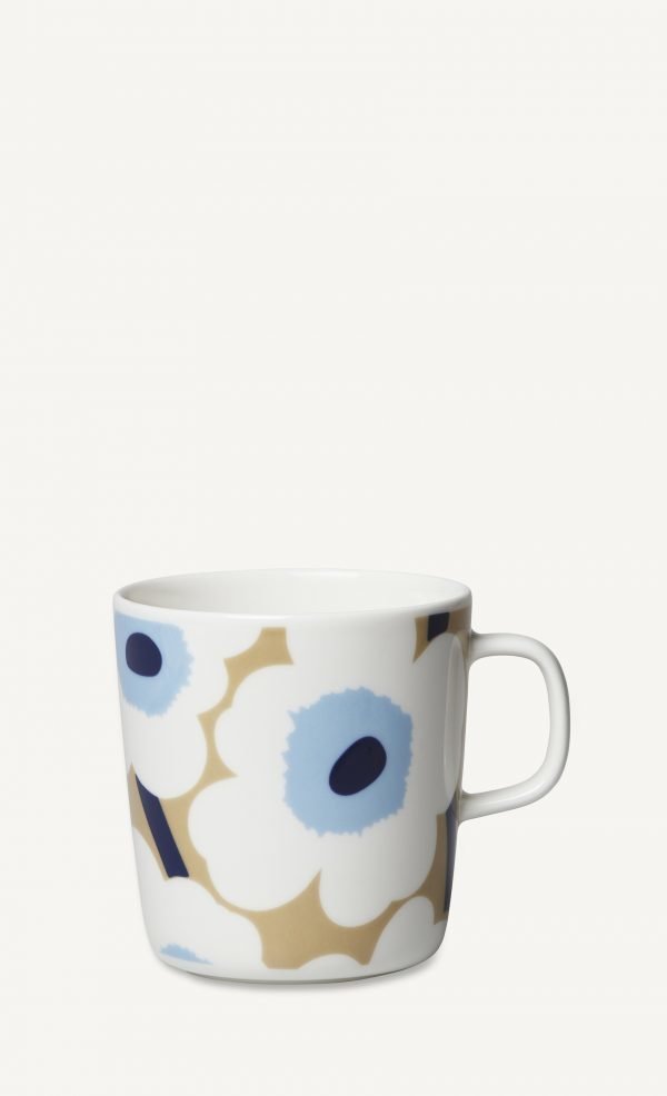 Marimekko Unikko Muki Beige / Valkoinen / Sininen 4 Dl