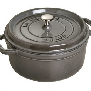 Staub La Cocette Pata Pyöreä Valurauta Harmaa 24 Cm 3.8 L