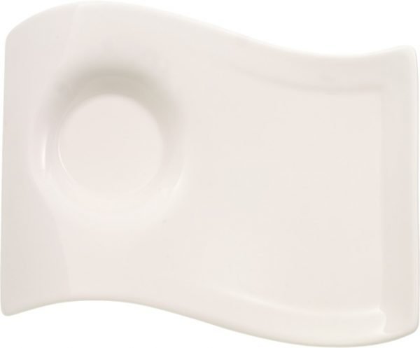 Villeroy & Boch Newwave Caffe Party Plate Lautanen Valkoinen 17x13 Cm